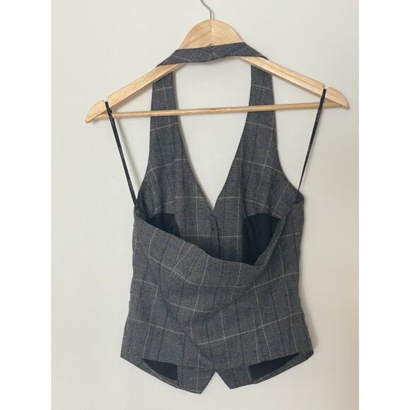 Bobi Anthropologie Halter Vest Size Small NEW w/tag Academia School Classic NEW - Picture 2 of 11